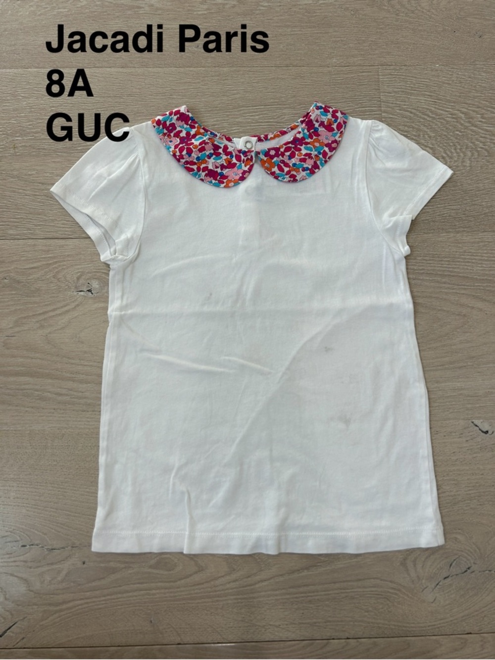 Jacadi Paris Girls' Liberty Floral Peter Pan Collar - 8A